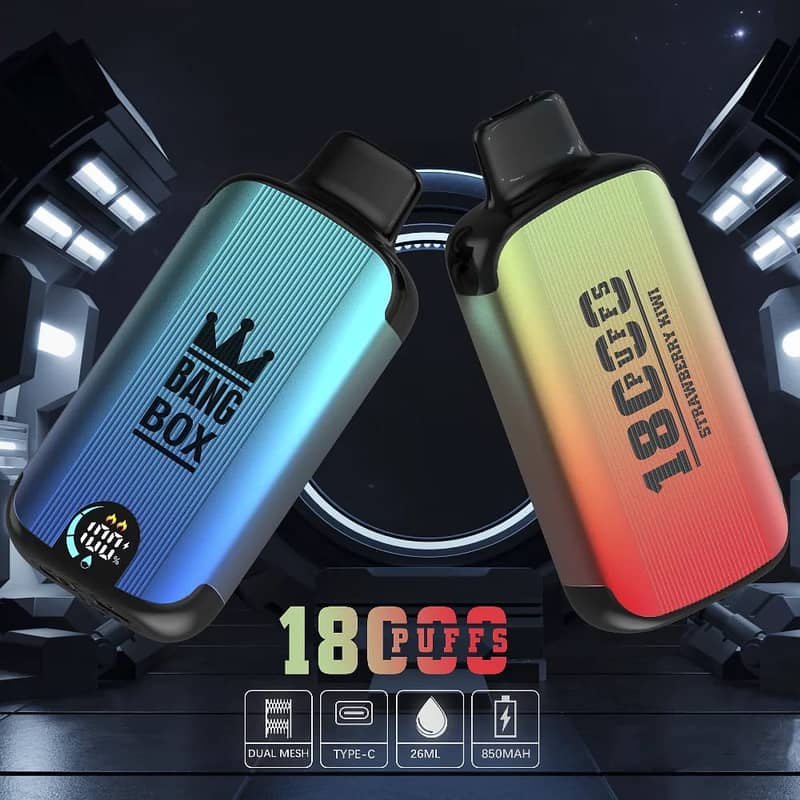 Disposable Vap Bang Box 18000 Puffs 5% Nicotine LED Display 1