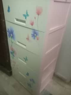 kids wardrobe with full plastic body and in mint condition