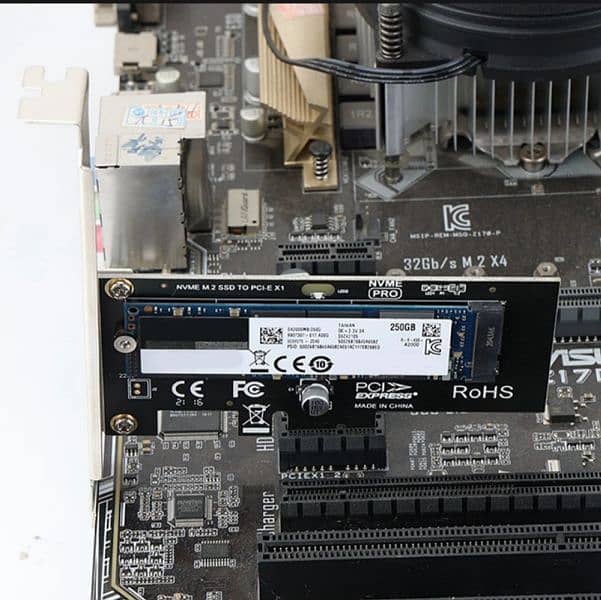 M2 NVME Riser Card M2 NVME to Pcie X1 Riser Card M2 Solid State Drive 2