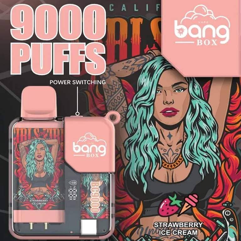 Bang Box 9000 Puffs 5% Nicotine LED Power Display Disposable 1