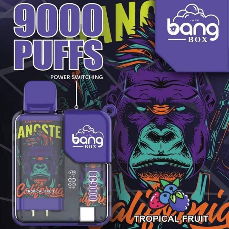 Disposable Vap Bang Box 9000 Puffs 5% Nicotin LED Power Display 3