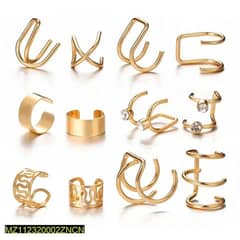 gold cuff ear plate pair of 6