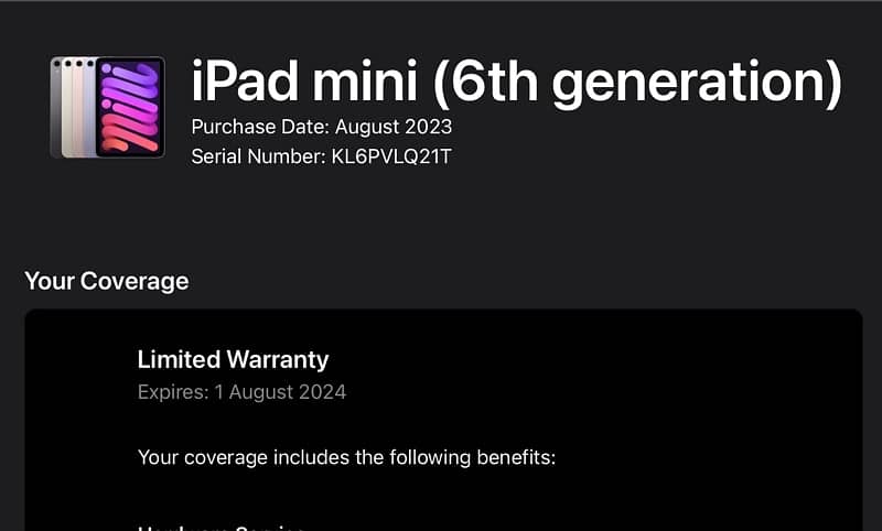 iPad mini 6 64GB WIFI Variant ( lush condition with box ) 0