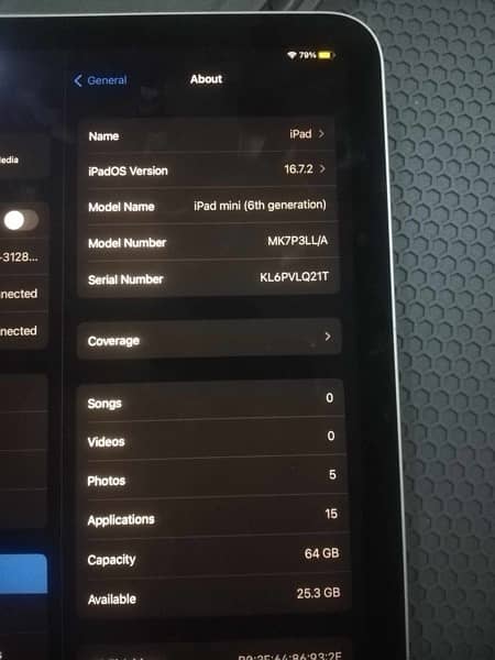 iPad mini 6 64GB WIFI Variant ( lush condition with box ) 1