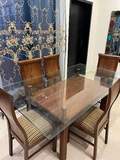 6 Seater Wooden Dining Table for Sale