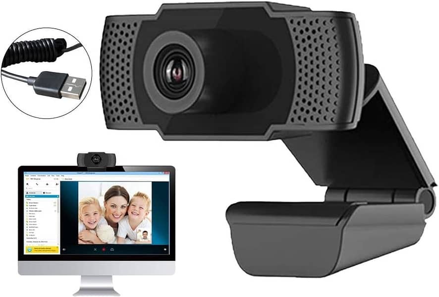 Webcam 1080P Full HD PC Skype Camera, PA452 Web Cam with Mic 6