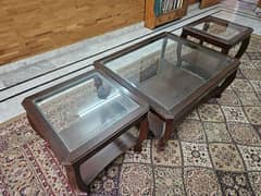 Centre table, side tables