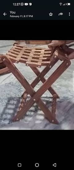 wooden folding stools