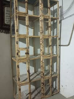 for sale 10 portion wooden cage good condition