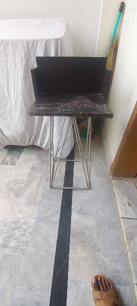 iron and wood stand for water cooler or showpiece, urgent sale 5