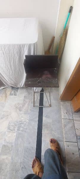 iron and wood stand for water cooler or showpiece, urgent sale 6