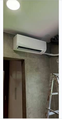Ac installation and service or repairing or gas refill or cards.