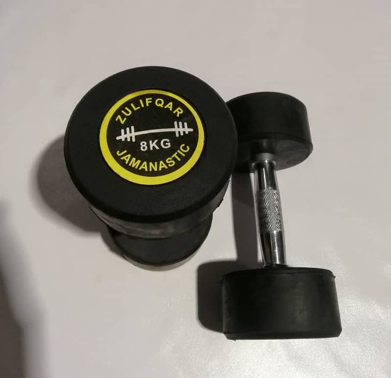 Rubber Coated Dumbbells 250 per kg 0