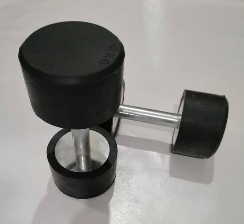 Rubber Coated Dumbbells 250 per kg 1