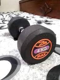 Rubber Coated Dumbbells 250 per kg 5