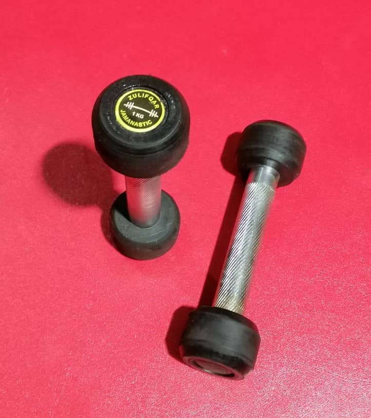 Rubber Coated Dumbbells 250 per kg 6