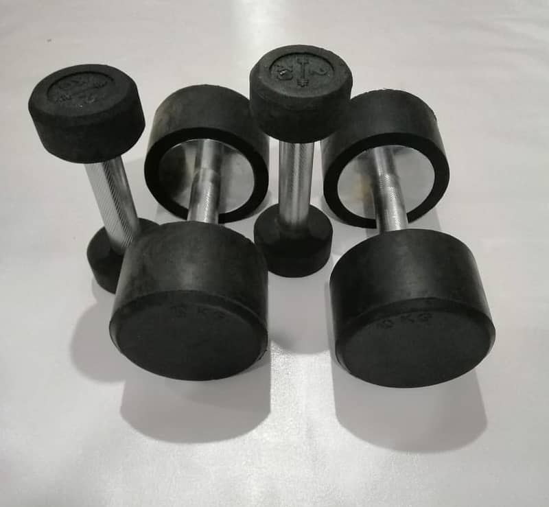 Rubber Coated Dumbbells 250 per kg 11