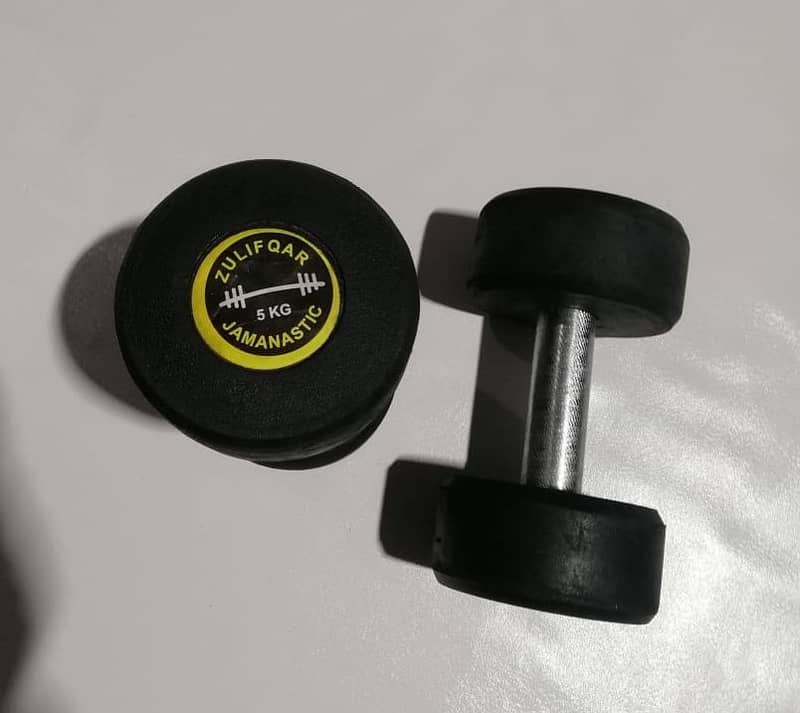 Rubber Coated Dumbbells 250 per kg 12