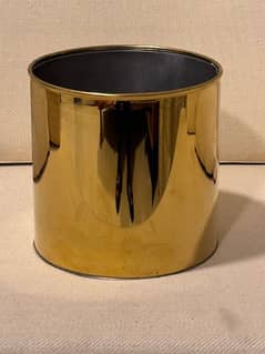Brass Planter for Indoor Decor 12 Inch Dia