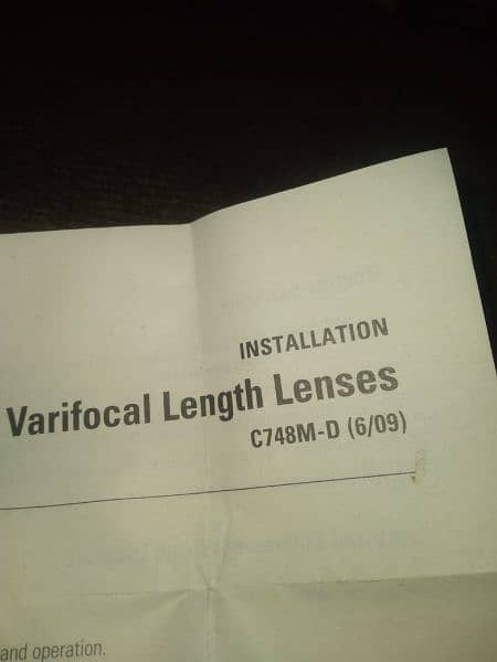 original pelco varifocal length lenses 11