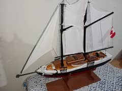 Handmade cardboard ships models