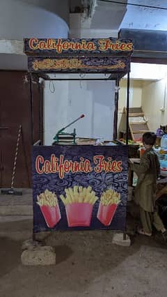 fries counter for sale with complete equipment