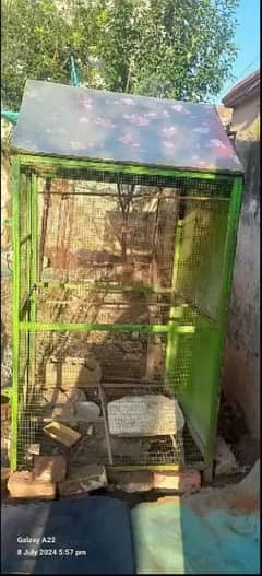 green iron cage