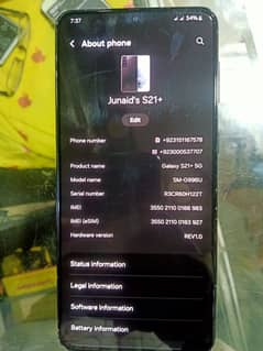 Samsung s21 plus Pta Approve Dual Sim (Exchange possible)