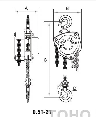 chain chen pulley block kuppi hoist elevator 9