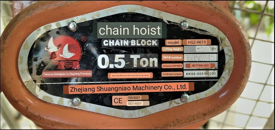 chain chen pulley block kuppi hoist elevator 12