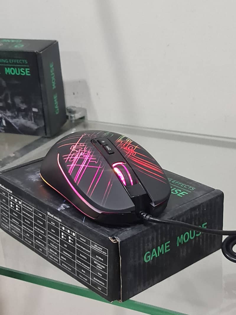 Optical Fenifox RGB Wired Gaming Mouse 3