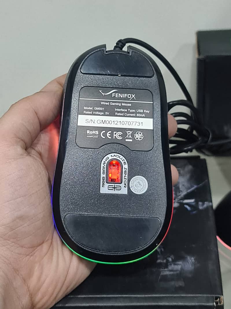 Optical Fenifox RGB Wired Gaming Mouse 6