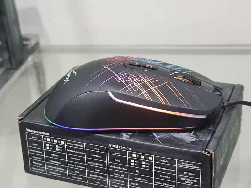 Optical Fenifox RGB Wired Gaming Mouse 7