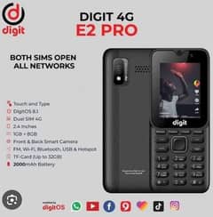 Jazz digit E2 pro( for non pta user or iphone user for hospot or call)