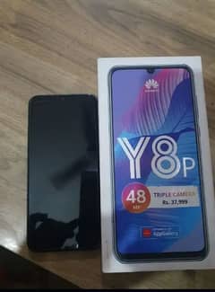 Huawei y8p 6gb 128gb with box charger daull sim officall pta aprovd