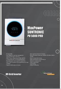 Maxpower Suntronic pv 5500 Pro 4kw