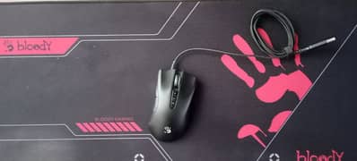 Bloody ES5 Gaming Mouse + Bloody BP-50L Gaming Mouse pad
