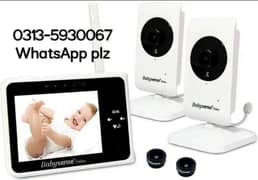 babysense vedio baby monitor sense 3 cameras intercom slightly used
