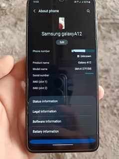 Samsung A12 urgent sale