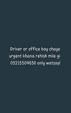 driver or office boy chaye urgen
