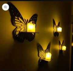 MDF Wall decorations butterfly pack of 3