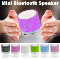 Mini Portable Bluetooth Speaker with light USB and SD Card Supported