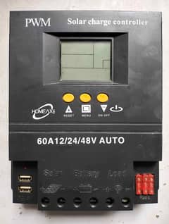 PWM Solar Charge Controller 60A 12V/24V/48V Auto