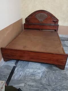 wooden Double Bed
