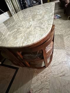 New style marble dining table