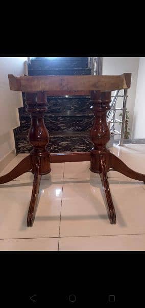 sheesham wood dinning table stand for sale in Citi Housing 2