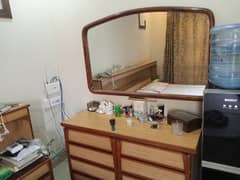 King Size Double Bed with Dresser and mirror.
