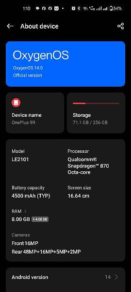 One Plus 9r 1