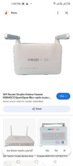 Wifi Router Double Antena Huawei Epon fiber optic router