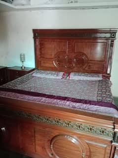 furniture set for sale bed matress 2 side tables dressing table almari
